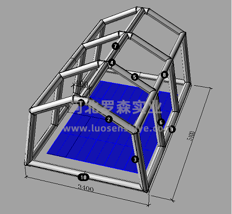 充氣帳篷框架 充氣帳篷框架