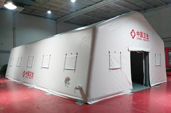 96㎡白色醫(yī)用充氣帳篷 96㎡白色醫(yī)用充氣帳篷