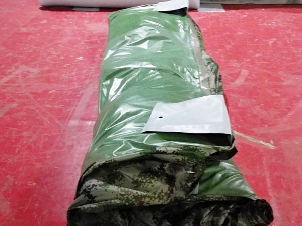 7平米數(shù)碼迷彩充氣帳篷平鋪圖2